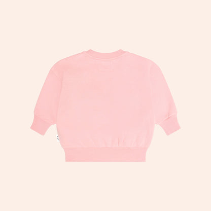 Huxbaby Furry Huxbear Sweatshirt – Vintage Pink, 6-12M