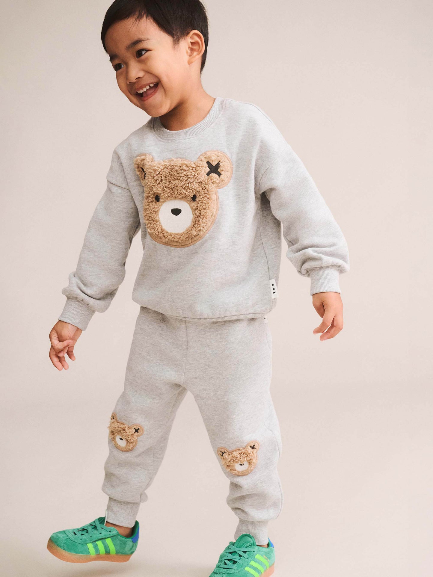 Huxbaby Furry Huxbear Sweatpant – Grey Marle, 12-18M