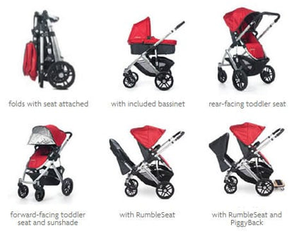 UPPAbaby 2014 Vista Stroller Jake (Black with Graphite Frame) - 0112-JKE