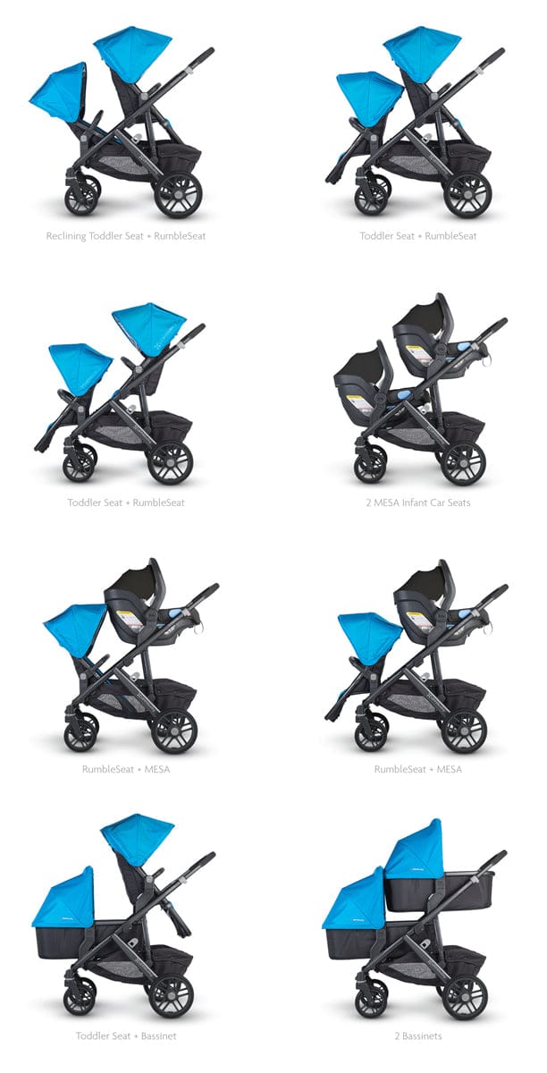 UPPAbaby 2016 VISTA Stroller - Jake (Black/Carbon) - 0101-JKE