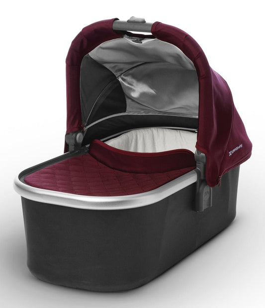 UPPAbaby 2017 Bassinet - Dennison (Bordeaux/Silver) - OPEN BOX RETURN - 0917-BAS-US-DNS-OB