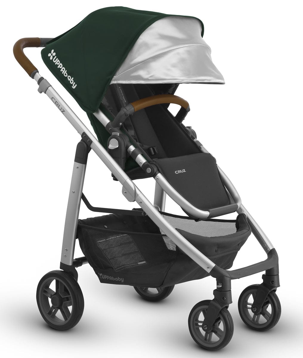 UPPAbaby 2017 CRUZ Stroller - Austin (Hunter/Silver/Leather) - OPEN BOX RETURN