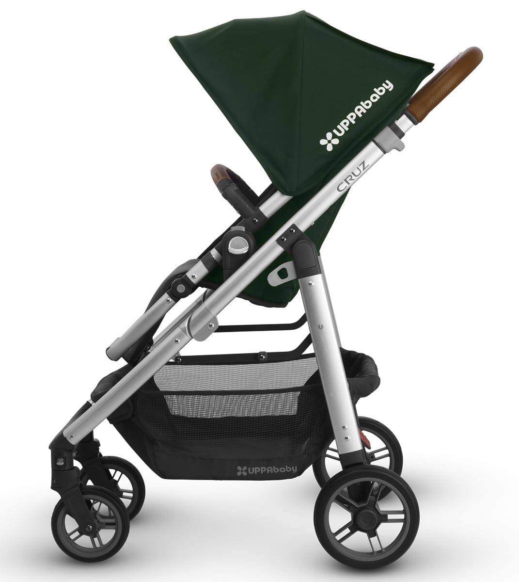 UPPAbaby 2017 CRUZ Stroller - Austin (Hunter/Silver/Leather) - OPEN BOX RETURN - 0417-CRZ-US-AST