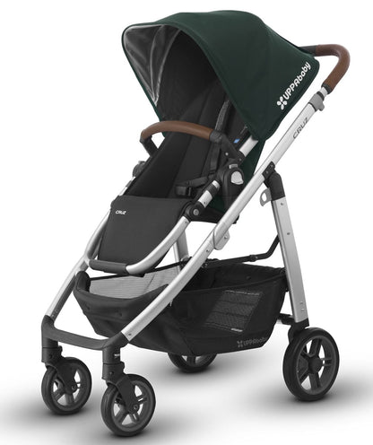 UPPAbaby 2017 CRUZ Stroller - Austin (Hunter/Silver/Leather) - OPEN BOX RETURN - 0417-CRZ-US-AST