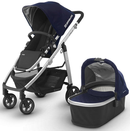 UPPAbaby 2017 CRUZ Stroller & Bassinet - Taylor (Indigo/Silver)