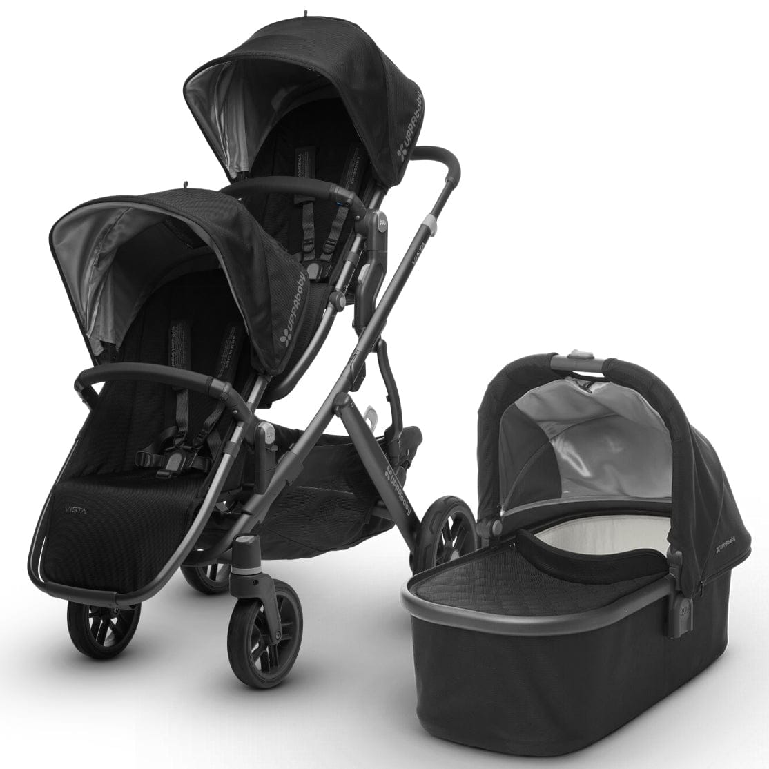 UPPAbaby 2017 Vista Double Stroller - Jake (Black/Carbon)