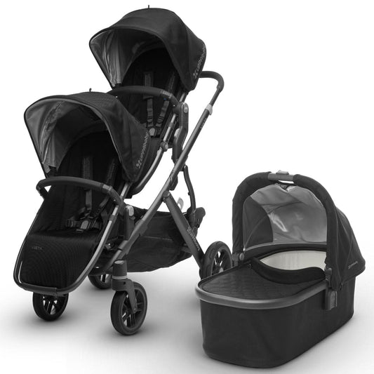 UPPAbaby 2017 Vista Double Stroller - Jake (Black/Carbon)