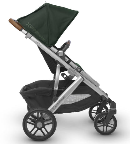 UPPAbaby 2017 VISTA Stroller - Austin (Hunter/Silver/Leather)  - OPEN BOX RETURN - 0317-VIS-US-AST-OPEN-BOX