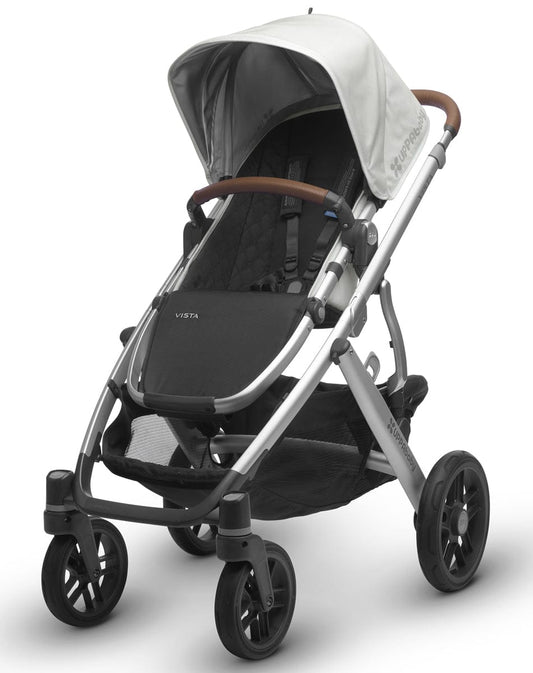 UPPAbaby 2017 VISTA Stroller - Loic (White/Silver/Leather) - OPEN BOX RETURN