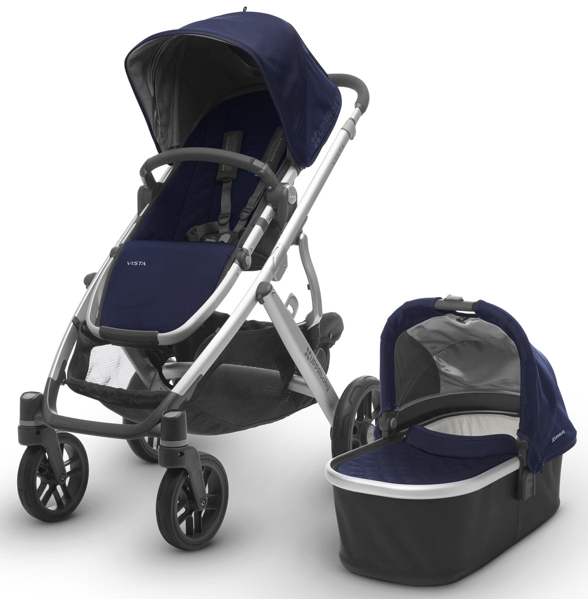 UPPAbaby 2017 VISTA Stroller - Taylor (Indigo/Silver) - 0317-VIS-US-TAY