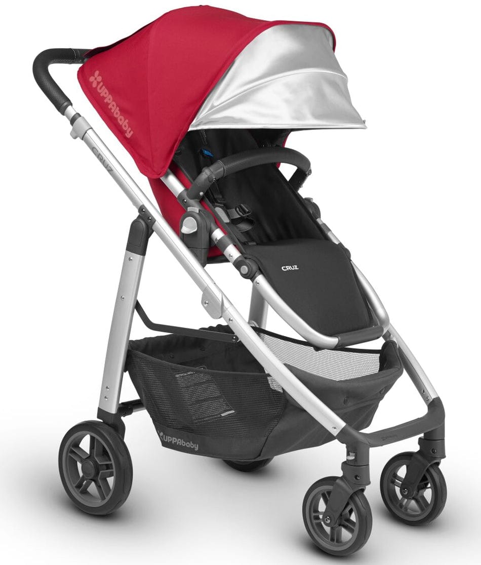 UPPAbaby 2018 Cruz Stroller - Denny (Red/Silver/Black Leather)