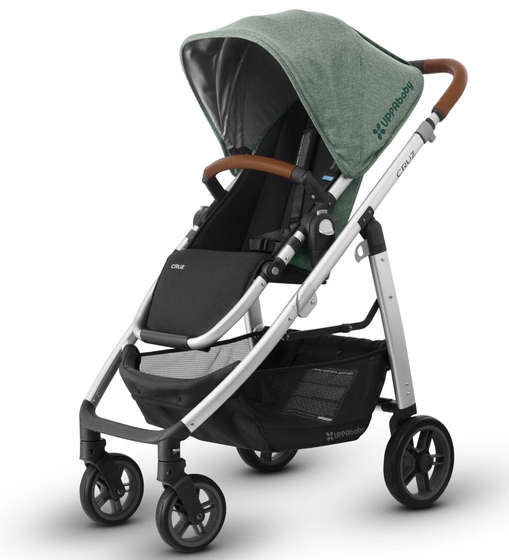 UPPAbaby 2018 Cruz Stroller - Emmett (Green Melange/Silver/Saddle Leather)