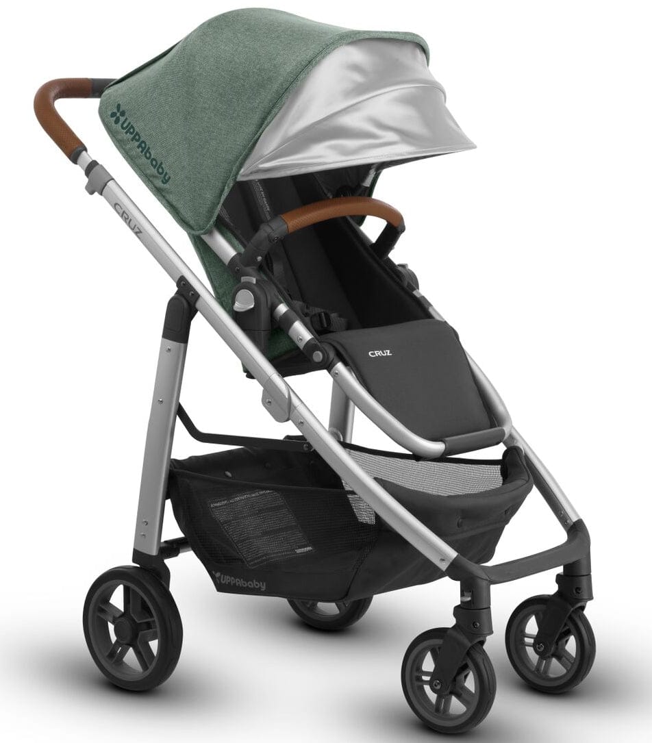 UPPAbaby 2018 Cruz Stroller - Emmett (Green Melange/Silver/Saddle Leather)
