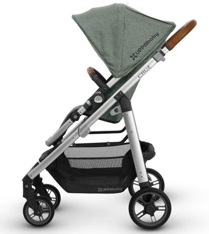 UPPAbaby 2018 Cruz Stroller - Emmett (Green Melange/Silver/Saddle Leather)
