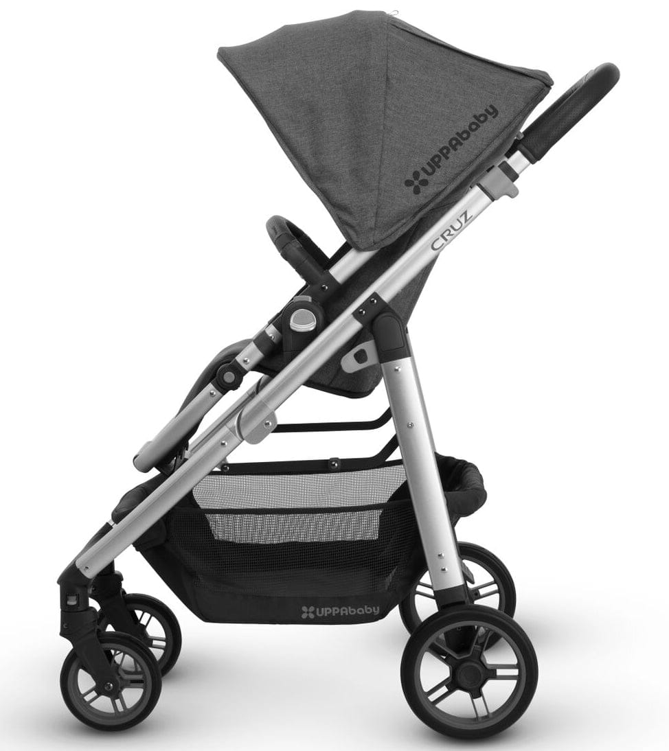 UPPAbaby 2018 Cruz Stroller - Jordan (Charcoal Melange/Silver/Black Leather) - 0417-CRZ-US-JOR
