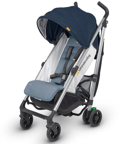 UPPAbaby G-Luxe Umbrella Stroller - Aidan (Denim/Orange Stitch/Silver)