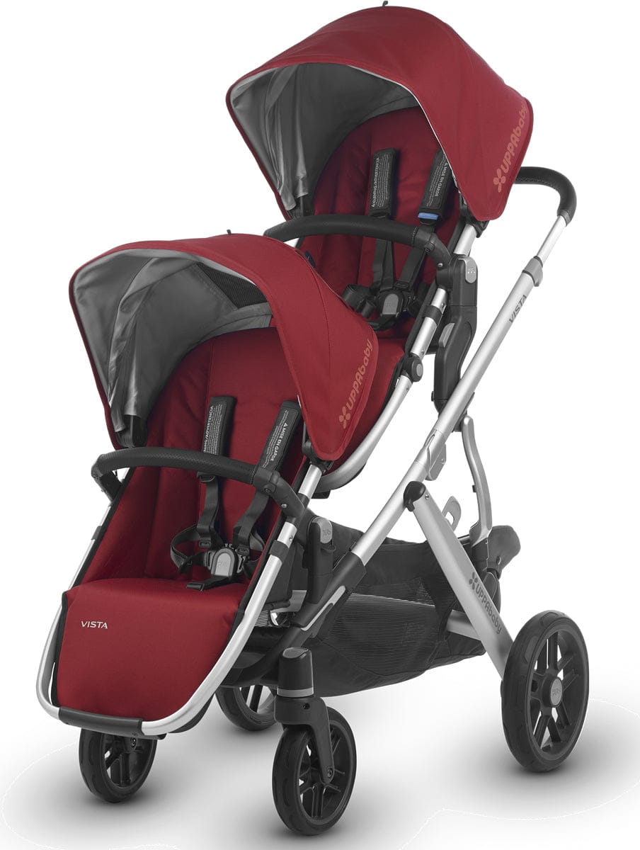 UPPAbaby 2018 / 2019 VISTA RumbleSeat - Denny (Red/Silver/Black Leather)