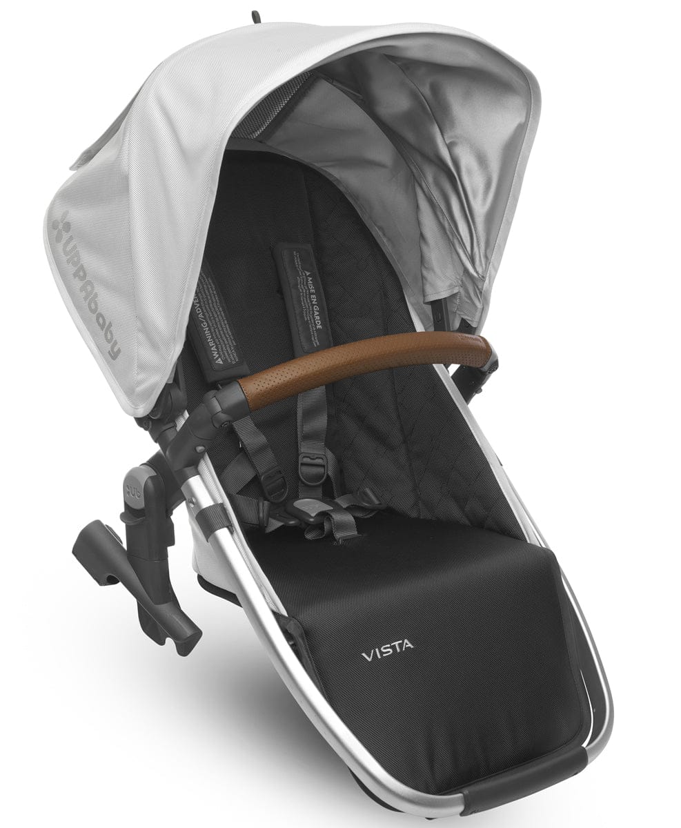 UPPAbaby 2018 / 2019 VISTA RumbleSeat - Loic (White/Silver/Saddle Leather)