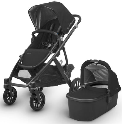 UPPAbaby 2018 / 2019 Vista Stroller - Jake (Black/Carbon/Black Leather)