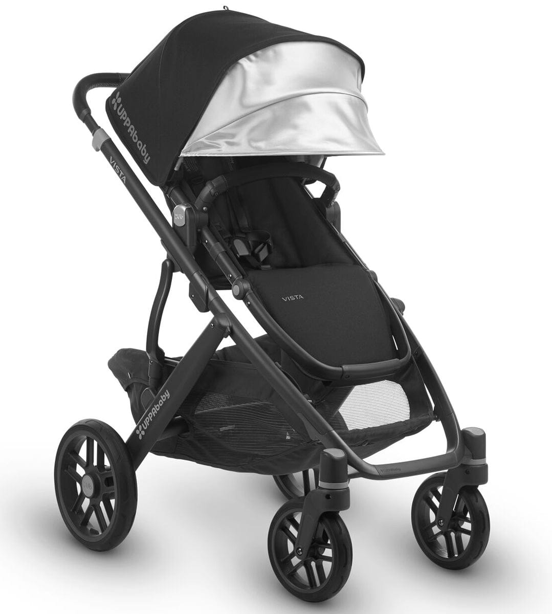UPPAbaby 2018 / 2019 Vista Stroller - Jake (Black/Carbon/Black Leather)
