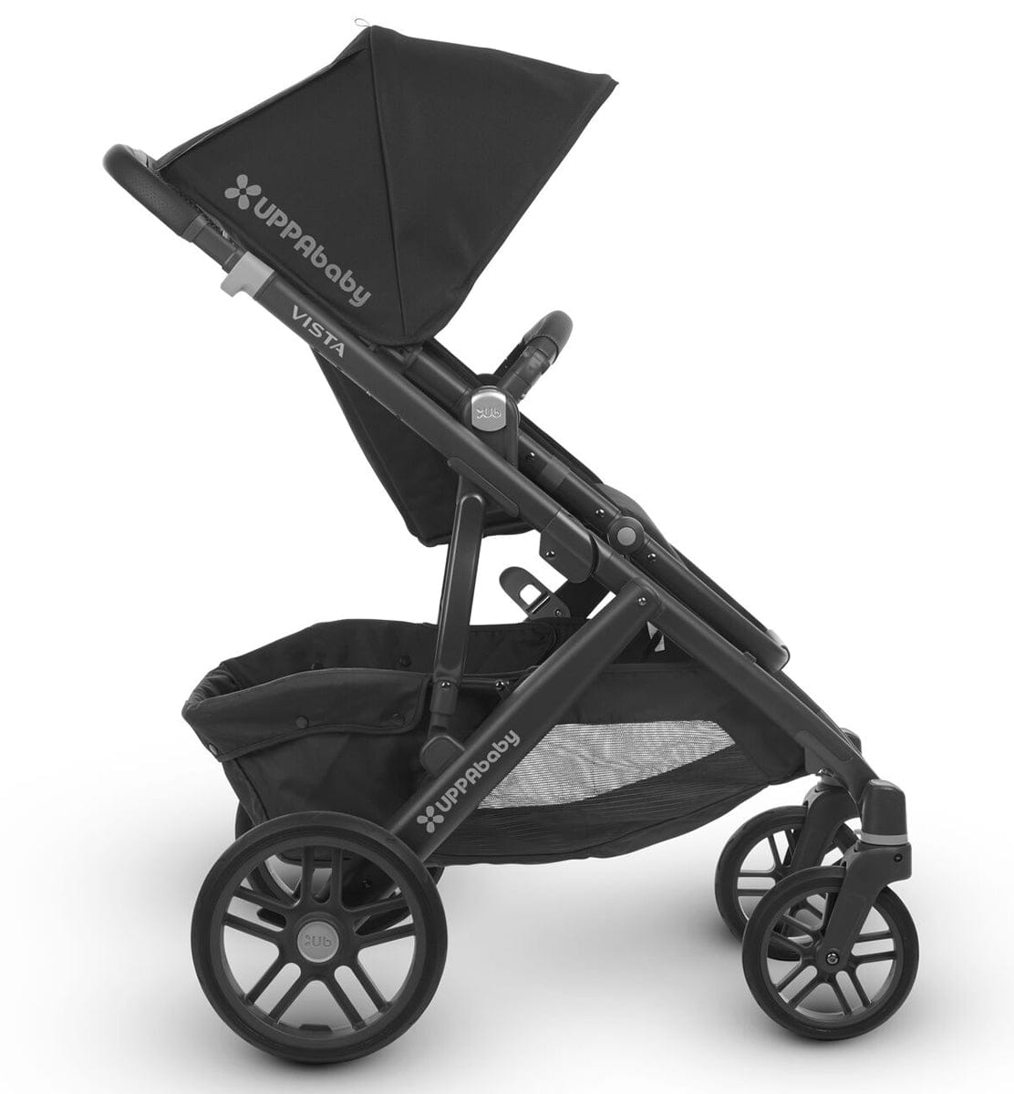 UPPAbaby 2018 / 2019 Vista Stroller - Jake (Black/Carbon/Black Leather)
