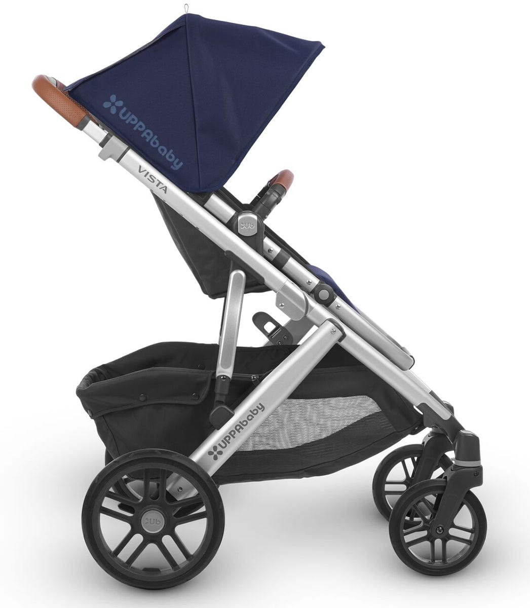 UPPAbaby 2018 Vista Stroller - Taylor (Indigo/Silver/Saddle Leather)