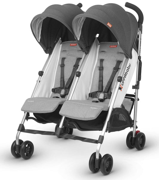 UPPAbaby G-LINK 2 Side by Side Double Stroller - Jordan (Charcoal Melange)