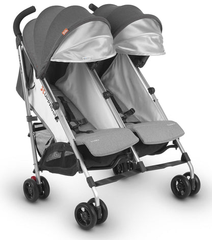 UPPAbaby G-LINK 2 Side by Side Double Stroller - Jordan (Charcoal Melange)