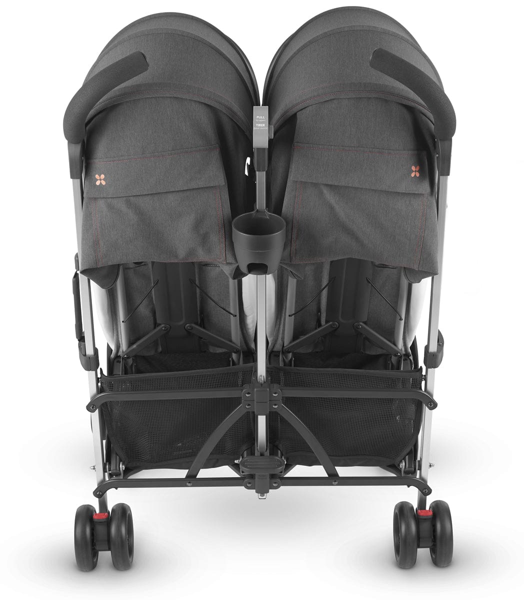 UPPAbaby G-LINK 2 Side by Side Double Stroller - Jordan (Charcoal Melange)