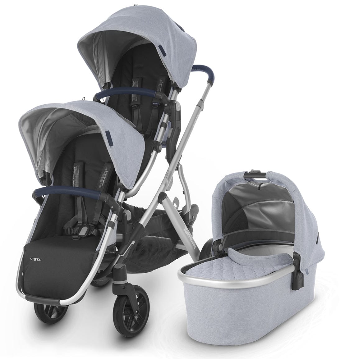 UPPAbaby 2019 VISTA Double Stroller - William - DBL-0318-VIS-US-WIL