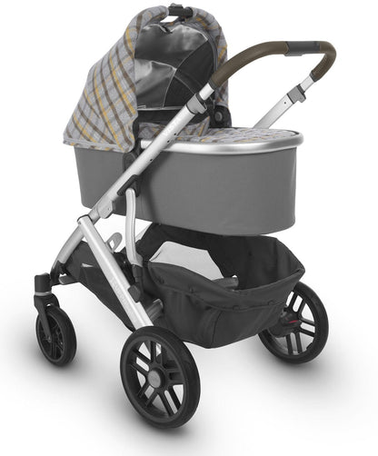 UPPAbaby 2019 VISTA Stroller - Spenser (Grey & Yellow Tartan/Silver/Moss Leather)