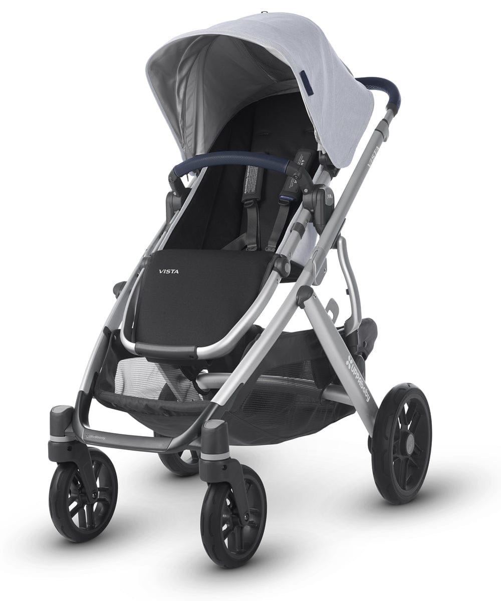 UPPAbaby 2019 VISTA Stroller - William (Chambray Oxford/Silver/Navy Leather)