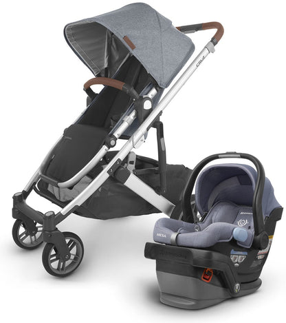 UPPAbaby Cruz V2 + Mesa Travel System Bundle - Gregory / Henry (Blue Melange / Blue Marl)