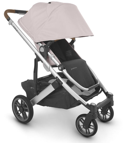 UPPAbaby Cruz V2 Stroller + Bassinet - Alice (Dusty Pink/Silver/Saddle Leather) - 0420-CRZ-BAS-ALC