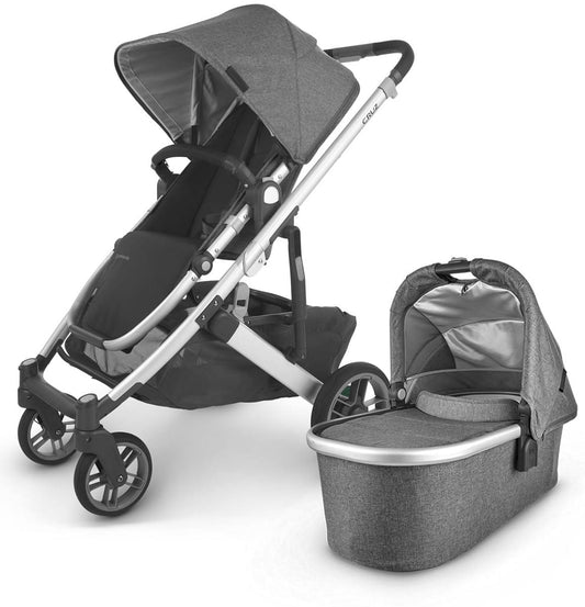 UPPAbaby Cruz V2 Stroller + Bassinet - Jordan (Charcoal Melange)