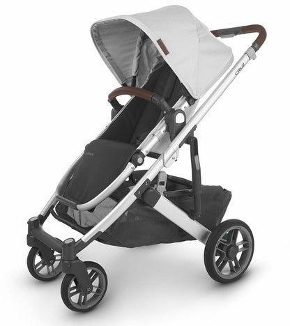 UPPAbaby Cruz V2 Stroller - Bryce (White Marl/Silver/Chestnut Leather)