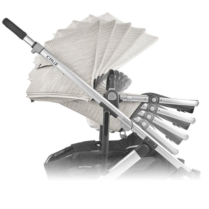 UPPAbaby Cruz V2 Stroller - Sierra (Dune Knit/Silver/Black Leather)
