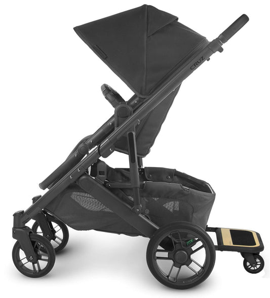 UPPAbaby 2020 Cruz V2 Stroller & Wheel Board - Jake (Black/Carbon/Black Leather)