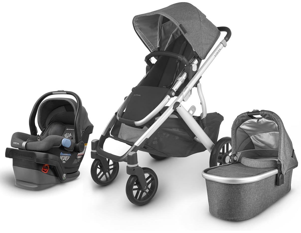 UPPAbaby VISTA V2 + MESA Travel System Bundle - Jordan (Charcoal Melange)