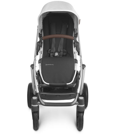 UPPAbaby Vista V2 Single-to-Double Stroller - Bryce (White Marl/Silver/Chestnut Leather)