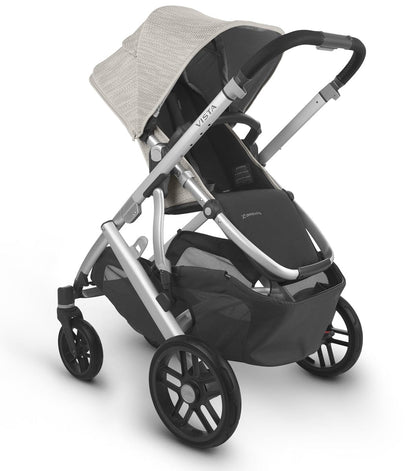 UPPAbaby Vista V2 Single-to-Double Stroller - Sierra (Dune Knit/Silver/Black Leather)