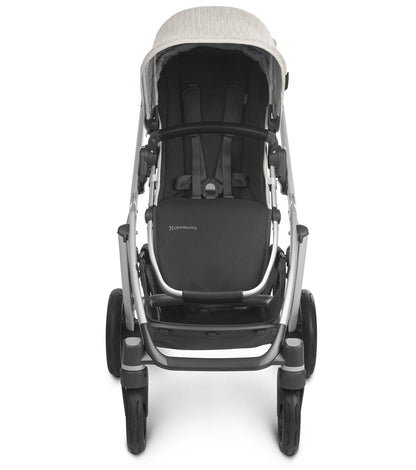 UPPAbaby Vista V2 Single-to-Double Stroller - Sierra (Dune Knit/Silver/Black Leather)