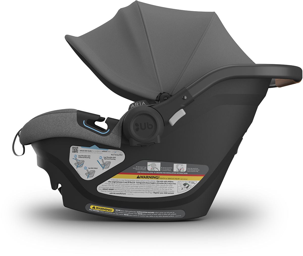 UPPAbaby Aria Lightweight Infant Car Seat - Greyson (Dark Grey) - 1001-ARI-US-GRY