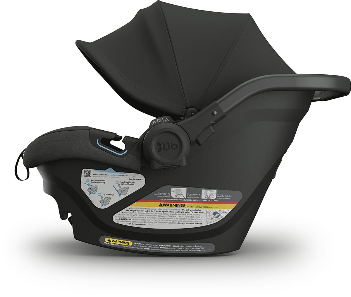 UPPAbaby Aria Lightweight Infant Car Seat - Jake (Charcoal) - 1001-ARI-US-JKE