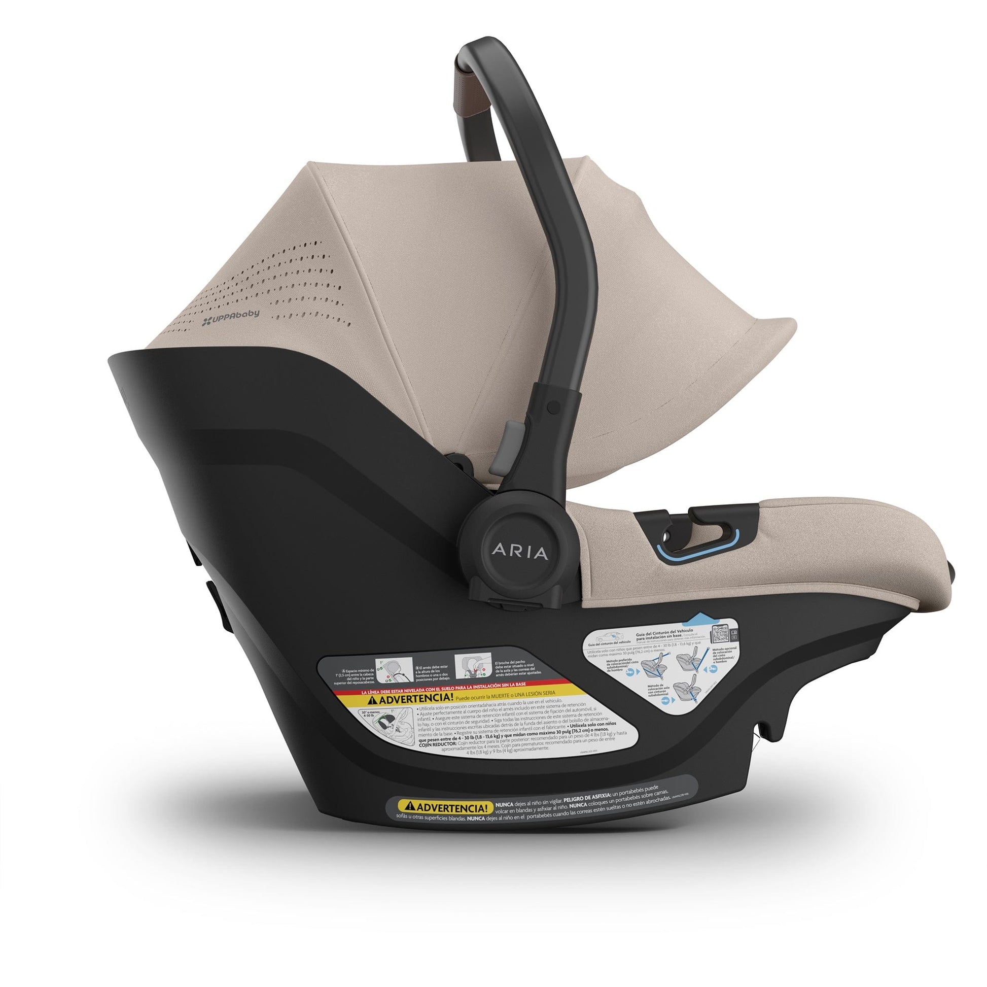 UPPAbaby Aria V2 Lightweight Infant Car Seat - Ada (Sandstone) - 1002-ARI-US-ADA