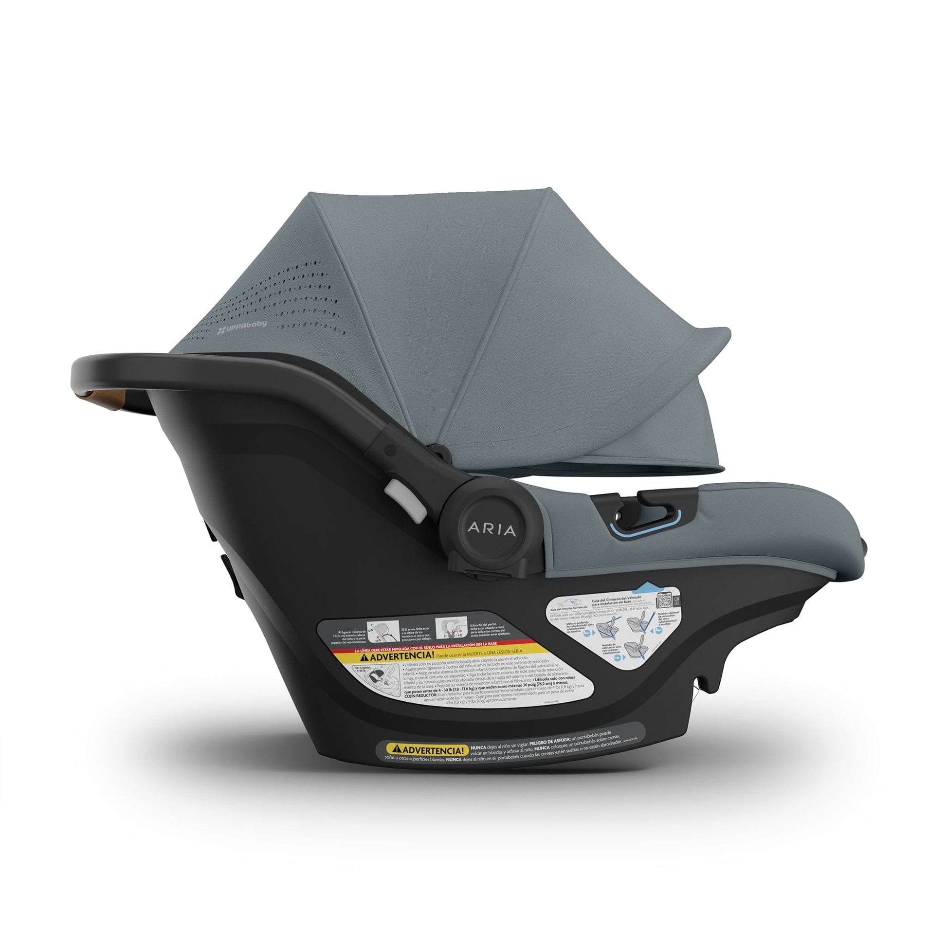 UPPAbaby Aria V2 Lightweight Infant Car Seat - Callum / Dillan (Stone Blue) - 1002-ARI-US-CLM