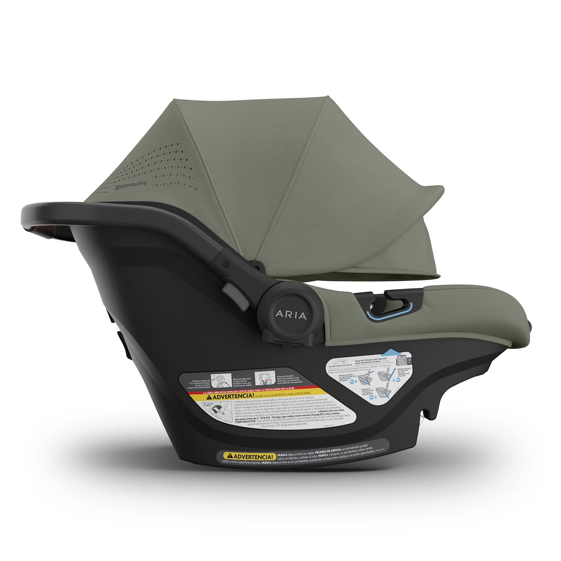 UPPAbaby Aria V2 Lightweight Infant Car Seat - Evelyn (Meadow Green) - 1002-ARI-US-EVE