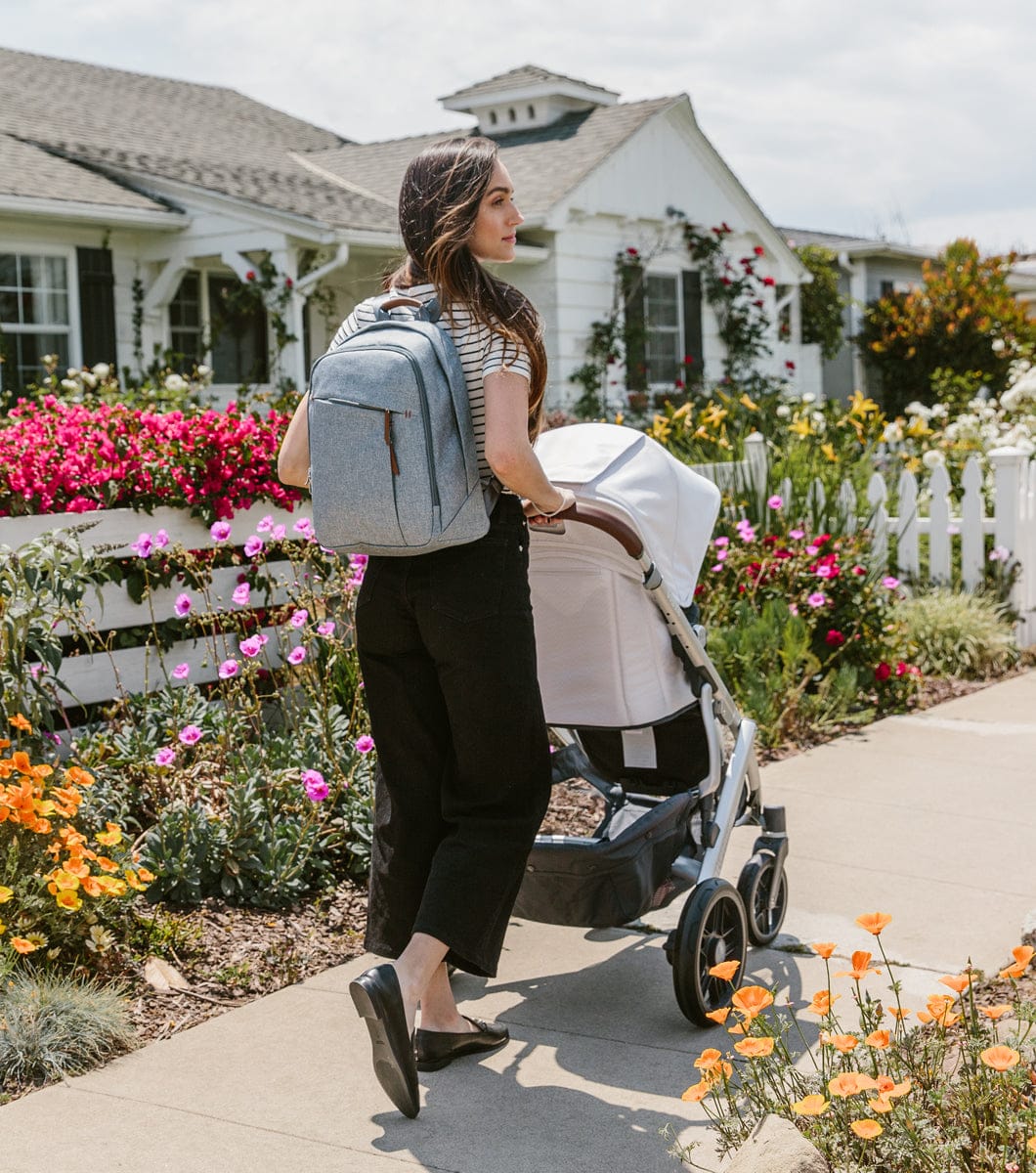 UPPAbaby Changing Backpack Diaper Bag - Gregory (Blue Melange) - 0919-DPB-WW-GRG