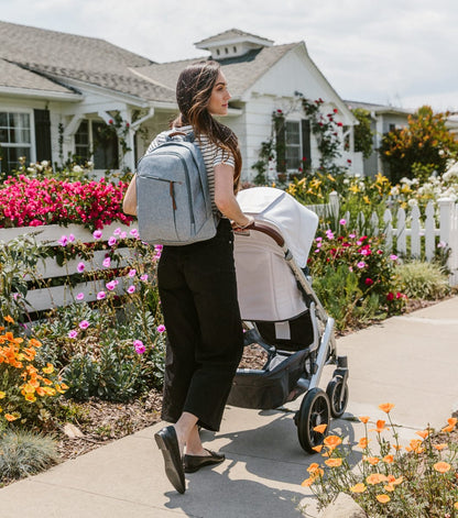 UPPAbaby Changing Backpack Diaper Bag - Gregory (Blue Melange) - 0919-DPB-WW-GRG