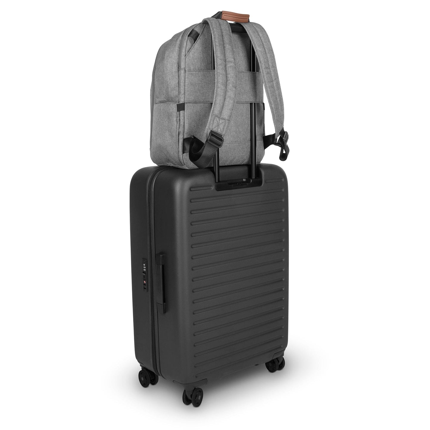 UPPAbaby Changing Backpack - Jake (Charcoal / Black Leather) - 0902-DPB-WW-JKE